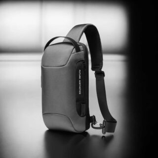 Bange 22085 Τσαντάκι Ώμου Χιαστί Crossbody Γκρι