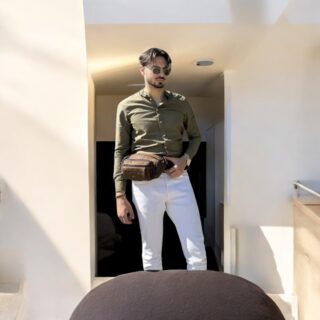 Δερμάτινο τσαντάκι μέσης Cardinal 8355 dark coffee