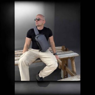 Bange 22085 Τσαντάκι Ώμου Χιαστί Crossbody Γκρι