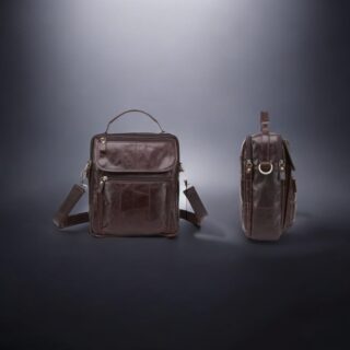 Cardinal 8870 Δερμάτινο Τσαντάκι Ώμου Καφέ