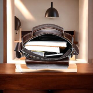 Δερμάτινο τσαντάκι ώμου Cardinal 379 coffee
