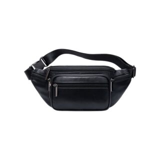 Δερμάτινο τσαντάκι μέσης Cardinal 8879 μαύρο