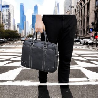 Cardinal Δερμάτινος Χαρτοφύλακας 9879 Big Μαύρο