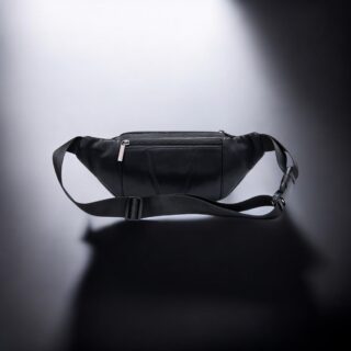 Δερμάτινο τσαντάκι μέσης Cardinal 8879 μαύρο