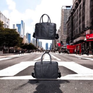 Cardinal Δερμάτινος Χαρτοφύλακας 9879 Big Μαύρο