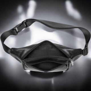 Δερμάτινο τσαντάκι μέσης Cardinal 7310 μαύρο