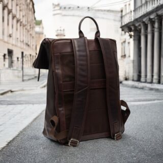 chesterfield Backpack Δερμάτινο Καφέ  Savona C58.0322-024