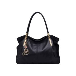 Δερμάτινη Γυναικεία Τσάντα Foxer 958136F Μαύρο