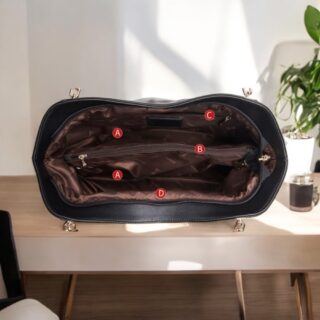 Δερμάτινη Γυναικεία Τσάντα Foxer 958136F Μαύρο