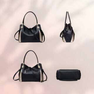 Δερμάτινη Γυναικεία Τσάντα Shopper ‘Ωμου Foxer 987001F μαύρο