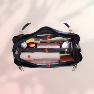 Δερμάτινη Γυναικεία Τσάντα Shopper ‘Ωμου Foxer 987001F μαύρο