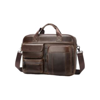 Δερμάτινος χαρτοφύλακας Cardinal 5029 σκούρο καφέ