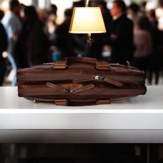 The chesterfield brand Τσάντα Lap-Top Δέρματος Κονιάκ