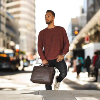 The chesterfield brand Τσάντα Lap-Top Δέρματος Κονιάκ