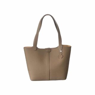 Γυναικεία δερμάτινη τσάντα χειρός Cardinal 9873 σκούρο μπέζ