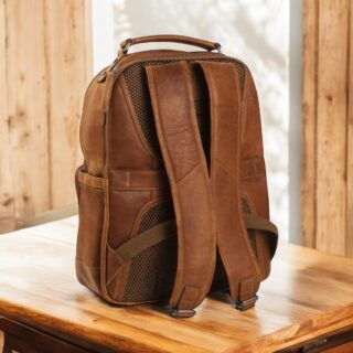 Chesterfield Austin Ανδρικό Δερμάτινο Σακίδιο Πλάτης Ταμπά