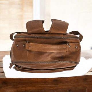 Chesterfield Austin Ανδρικό Δερμάτινο Σακίδιο Πλάτης Ταμπά