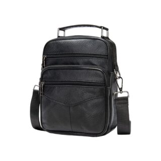 Δερμάτινο τσαντάκι ώμου Cardinal 6042 black