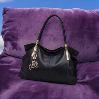 Δερμάτινη Γυναικεία Τσάντα Foxer 958136F Μαύρο