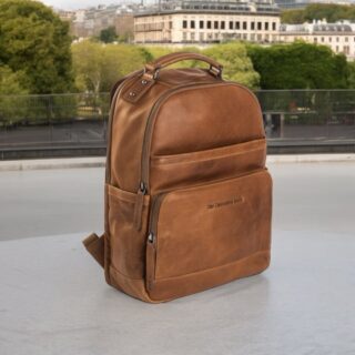 Chesterfield Austin Ανδρικό Δερμάτινο Σακίδιο Πλάτης Ταμπά