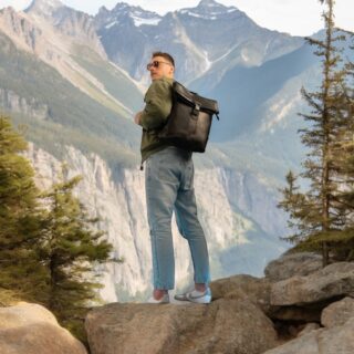 chesterfield Backpack Δερμάτινο σακίδιο Με καπάκι Μαύρο Savona C58.0322-011