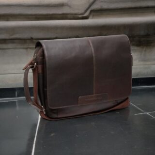 chesterfield Δερμάτινη Τσάντα Lap-Top Καφέ Richard C48.0552-024