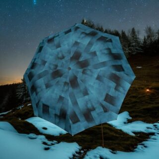 Knirps T.760 Ομπρέλα Αυτόματη Clear Sky Μπλε