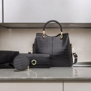 Γυναικείο σετ τσάντας Χειρός/Τσαντάκι / πορτοφόλι Cardinal MLT029 μαύρο