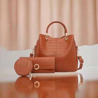 Γυναικείο σετ τσάντας Χειρός/Τσαντάκι / πορτοφόλι Cardinal MLT029 καφέ