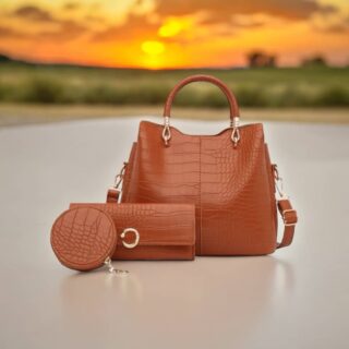 Γυναικείο σετ τσάντας Χειρός/Τσαντάκι / πορτοφόλι Cardinal MLT029 καφέ