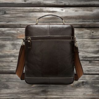 Δερμάτινο τσαντάκι ώμου Cardinal 8605 σκούρο καφέ