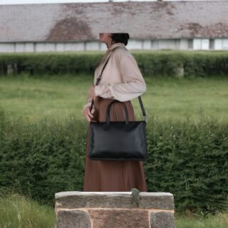 Γυναικεία δερμάτινη τσάντα ώμου/χειρός Cardinal 2150 black