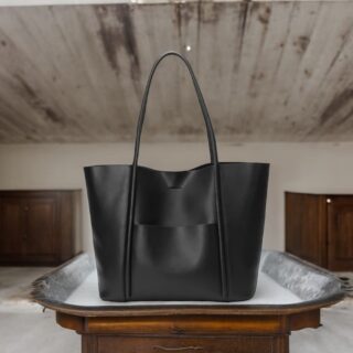 Γυναικεία δερμάτινη τσάντα ώμου/χειρός Cardinal 1777 black