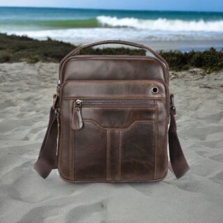 Δερμάτινο τσαντάκι ώμου Cardinal 7013 coffee