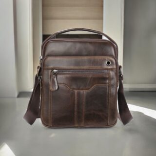 Δερμάτινο τσαντάκι ώμου Cardinal 7013 coffee