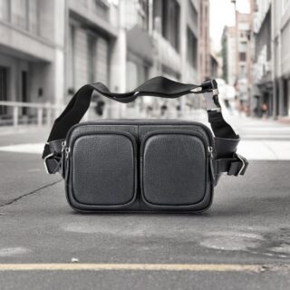 Δερμάτινο τσαντάκι μέσης Cardinal 1230 black