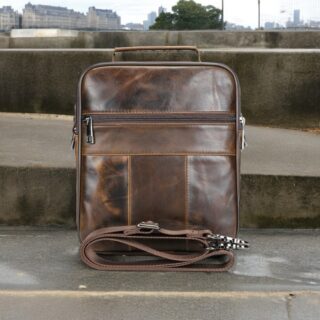 Δερμάτινο τσαντάκι ώμου Cardinal 6199 καφέ