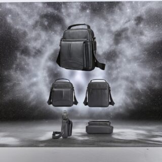 Δερμάτινο τσαντάκι ώμου Cardinal 6109 μαύρο