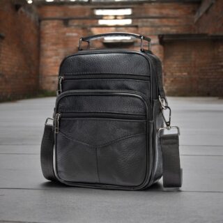 Δερμάτινο τσαντάκι ώμου Cardinal 6042 black