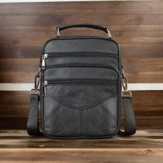 Δερμάτινο τσαντάκι ώμου Cardinal 6042 black