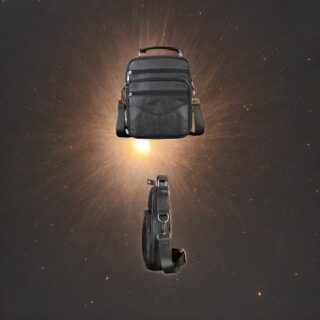 Δερμάτινο τσαντάκι ώμου Cardinal 6042 black