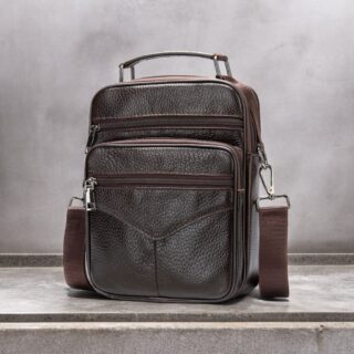 Δερμάτινο τσαντάκι ώμου Cardinal 6042 coffee