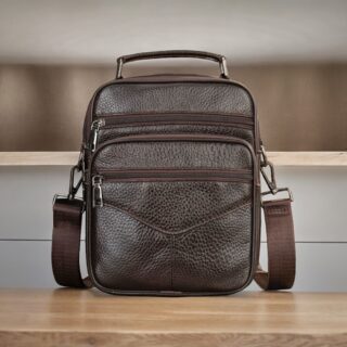 Δερμάτινο τσαντάκι ώμου Cardinal 6042 coffee