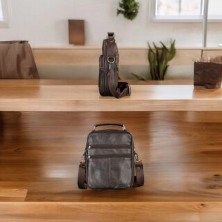 Δερμάτινο τσαντάκι ώμου Cardinal 6042 coffee