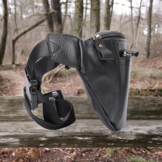 Δερμάτινο τσαντάκι μέσης Cardinal 8839 μαύρο