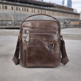 Δερμάτινο τσαντάκι ώμου Cardinal 7012 coffee