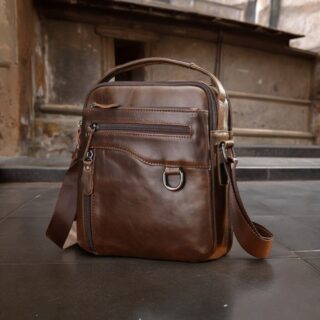 Δερμάτινο τσαντάκι ώμου Cardinal 7012 coffee