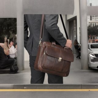 Δερμάτινος χαρτοφύλακας Cardinal 315 καφέ