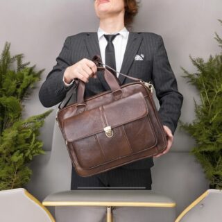 Δερμάτινος χαρτοφύλακας Cardinal 315 καφέ