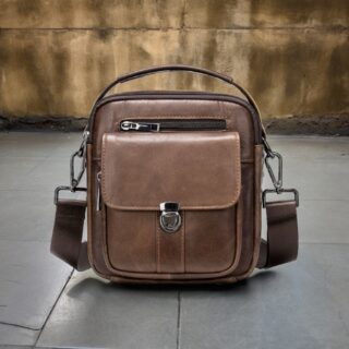 Δερμάτινο τσαντάκι ώμου Cardinal 7438 coffee